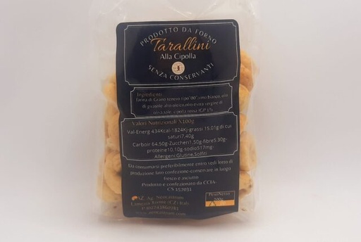 Tarallini Calabresi alla Cipolla gr 200